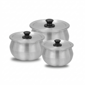 Aluminum Baby Handi Set – Small Size Handi Collection (3 Pieces)