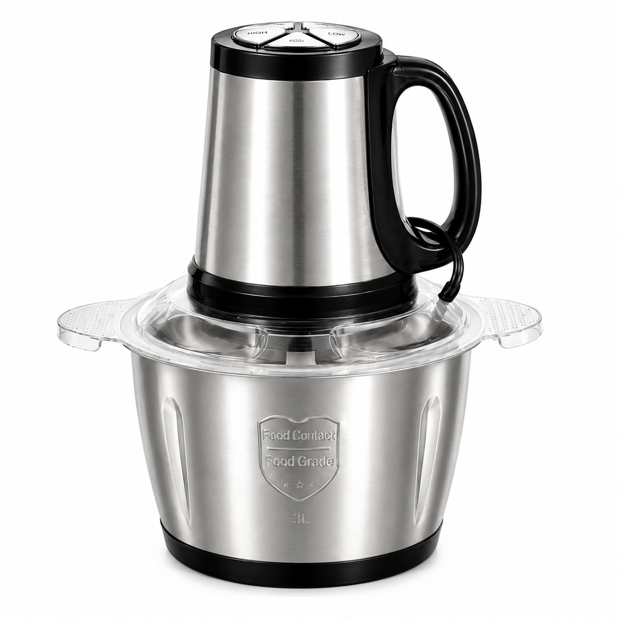 3L Electric Chopper | Heavy Duty Meat, Vegetable Electric Chopper | Stainless Steel 3 Speed Levels