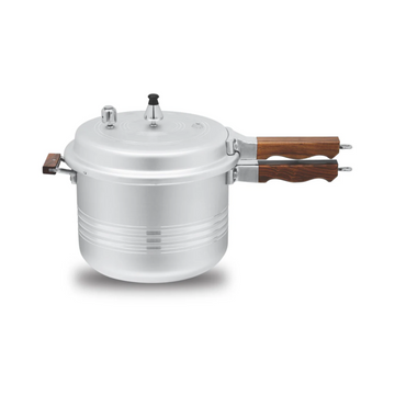 Wooden Handle Heavy Gauge Pressure Cooker - Premium Quality