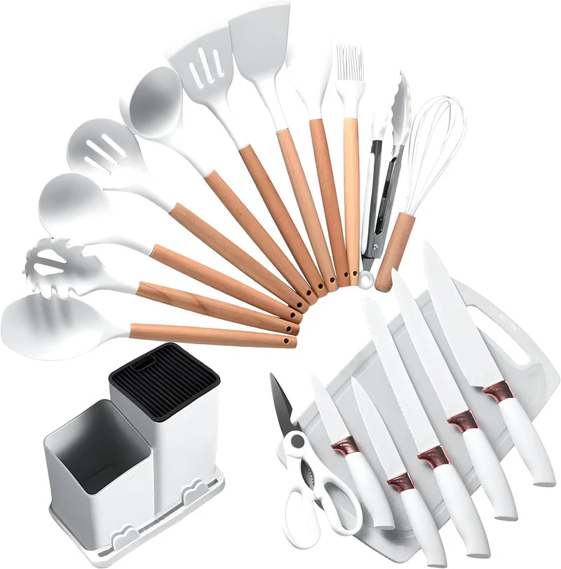 Multicolor Silicone Cooking Utensil Set